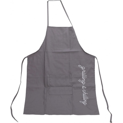 H&L Zástěra na grilování bavlna šedá