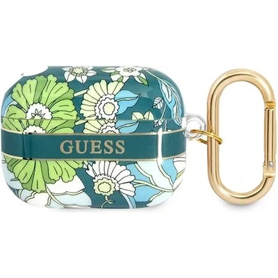 Guess Калъф Guess GUAPHHFLN за AirPods Pro, зелен, Flower Strap Collection (GUAPHHFLN)