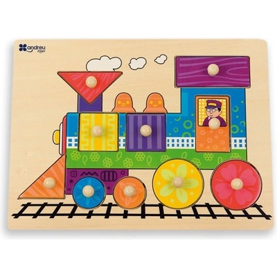 ANDREU Toys - Пъзел Локомотив
