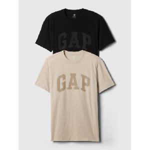 GAP Памучна тениска с лого, 2 бр. GAP GAP | Cheren | МЪЖЕ | XS