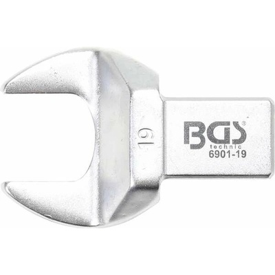 BGS Technic Nástrčný plochý otevřený klíč 19 mm s upnutím 14x18 mm BGS 6901-19