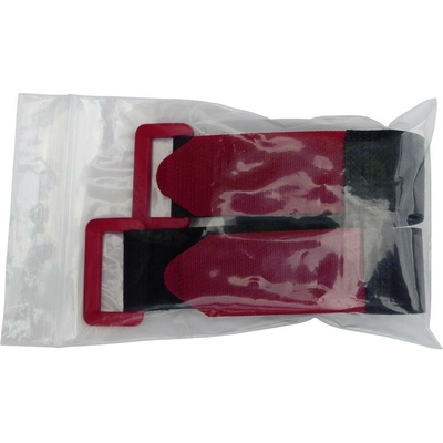 TRU COMPONENTS 688-330-Bag pásek se suchým zipem s páskem háčková a flaušová část (d x š) 300 mm x 25 mm černá, červená