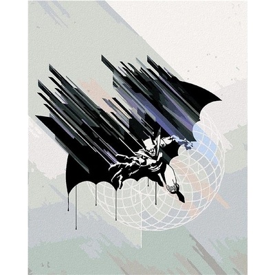 Zuty Abstraktní malovaný batman II 40 × 50 cm vypnuté plátno na rám