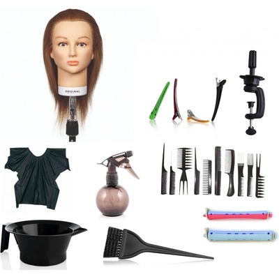 Sibel tréningová hlava Isaline Blond 100% ľudské vlasy