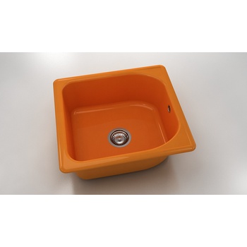 Image 1 of FAT Mивка Classic 209, Polymer marble, 16 Оранж, с включен сифон