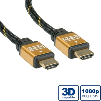 Roline Кабел Roline, HDMI(м) към HDMI(м), 10м, черен, позлатени конектори (11.04.5506)