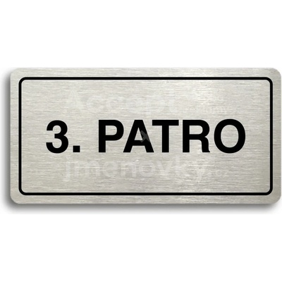 ACCEPT Piktogram 3. PATRO - stříbrná tabulka - černý tisk