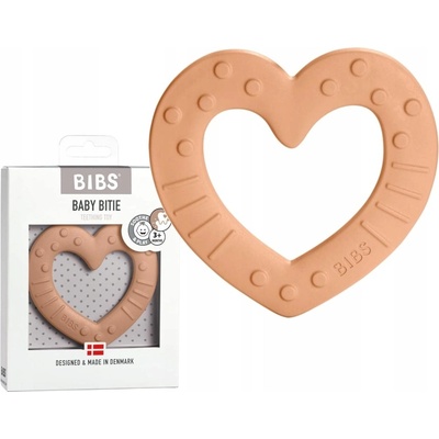 Bibs Baby Bitie Heart Peach