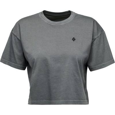 Black Diamond Дамска тениска Black diamond Women's Diamond Crop S/S Tee T-shirt - Charcoal - размер XL (916-3679-0115)