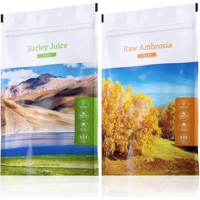 Energy Barley Juice tabs 200 tablet + Raw Ambrosia pieces 100 g