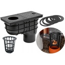 Chudej Strešný lapač Kanalizačná vpusť bočná štandard D110 mm čierna KV110BST