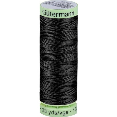 Stoklasa Polyesterové nitě Gütermann Jeans návin 30 m Balení: 1 ks, Varianta: 000 černá 000 černá