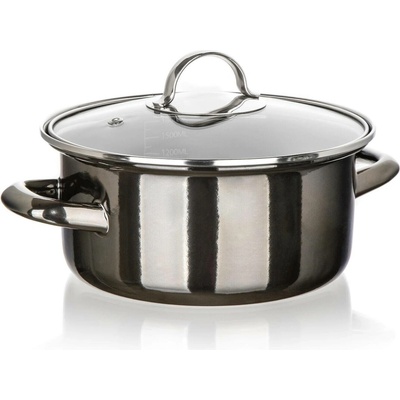 BANQUET hrnec + skl.poklice pr.20cm 2l METALLIC Black MAT287325