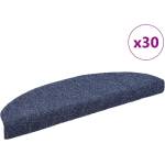vidaXL Изтривалки за стълби, самозалепващи се, 30 бр. , 65x21x4 см, сини, полукръгли, големи (3365660)