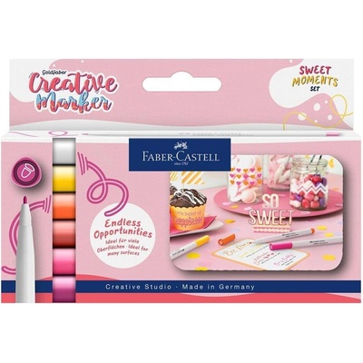 Faber-Castell Маркер Sweet Moments, объл, 1.5 mm, 6 цвята (1010160470)