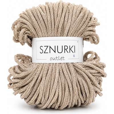 Bobbiny Sznurki outlet - 5mm Sznurki - 5mm: Caramel shake