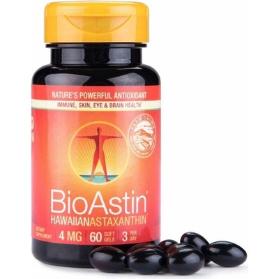 Nutrex Hawaii BioAstin Havajský astaxantín Balení: 4 mg 60 kapsúl