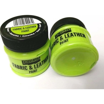 Kůže a textilní barva 50 ml limetka