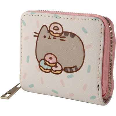Pusheen menší peněženka s kočkou bleděmodrá
