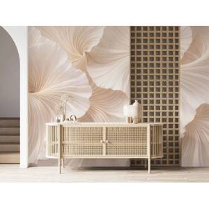 Art Gift Decor Фототапет Ефирни бежови форми с 3d Ефект