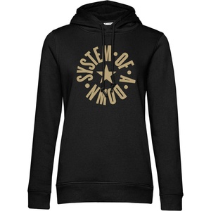HYBRIS дамски суичър System Of A Down - Circle Star Logo - Black - HYBRIS - WMX-57-SOAD007-BK