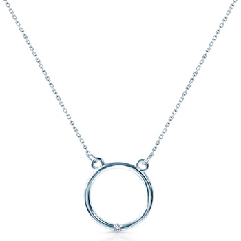 SAVICKI Кръгло колие Savicki: бяло злато, диаманти