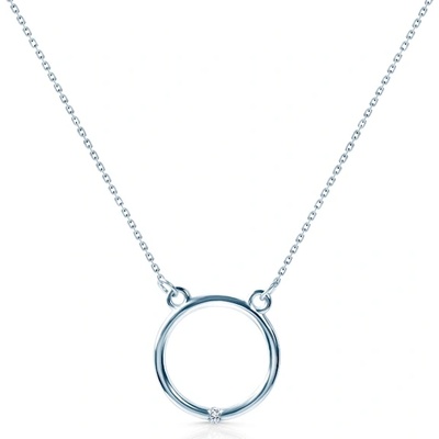 SAVICKI Кръгло колие Savicki: бяло злато, диаманти