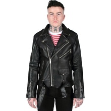 Krivák pánska STRAIGHT TO HELL Vegan Commando Black/Silver Ball Pull/Red Lining VEG-COM-BLK-SIL