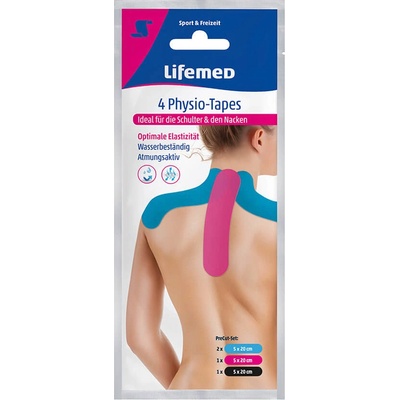 Lifemed Tejpovací páska na krční páteř 4 ks