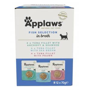Applaws Fish in Broth Multipack - Комбинирани паучове с Риба 12х70 гр 8015CE-A