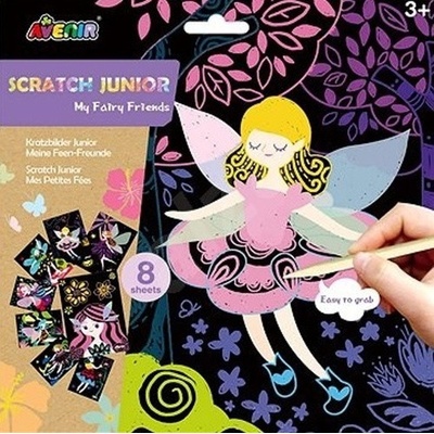Škrabacie obrázky 8ks Víly