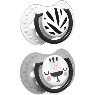 LOVI Силиконова залъгалка Lovi - Salt & Pepper, 6-18 месеца, 2 броя (22/879)