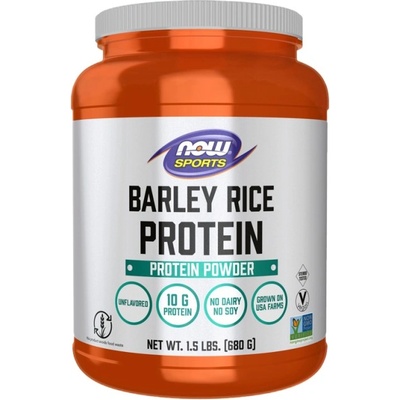 NOW Barley Rice Protein Powder [680 грама] Неовкусен