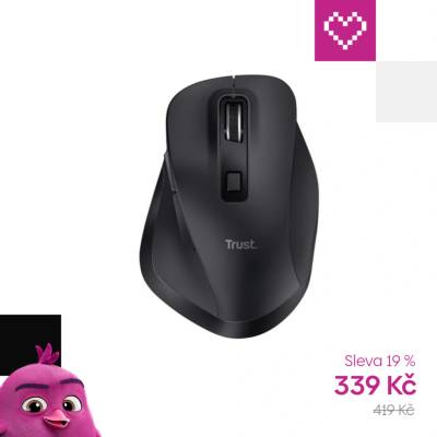 Trust Fyda Rechargeable Wireless Comfort Mouse 24727