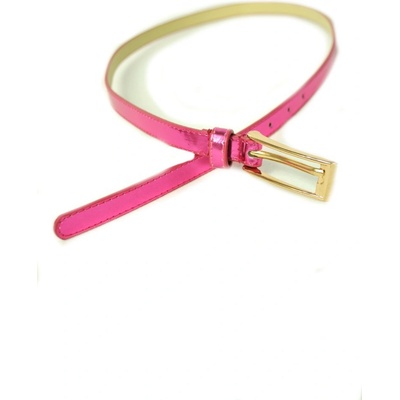 Opasok dámsky tenký metalicka leskly design Žltá