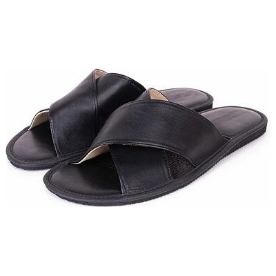 Vlnka Pánské letní kožené pantofle Alois