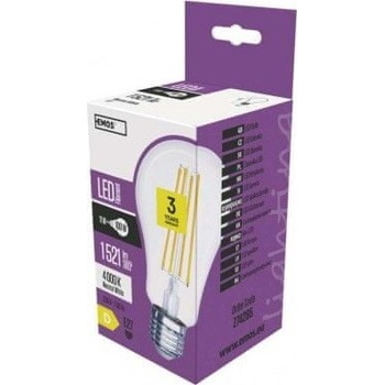 Emos LED žiarovka Filament A67 11W E27 neutrálna biela