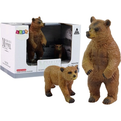 mamido Sada 2 figúrok medveďa hnedého s mláďatami