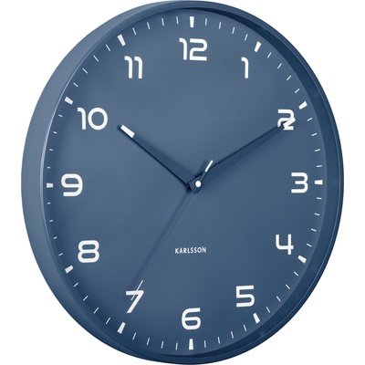Karlsson Orgullo стенен часовник, син (KA6053BL)