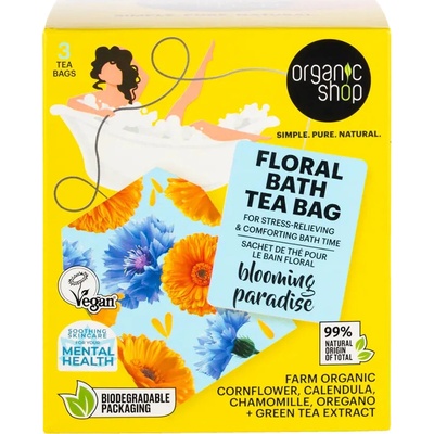Organic Shop Květinový ráj Bath Tea Bag 3 x 50 g