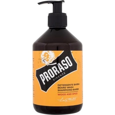 PRORASO Wood & Spice Beard Wash šampón na bradu s drevito-korenistou vôňou 500 ml pre mužov