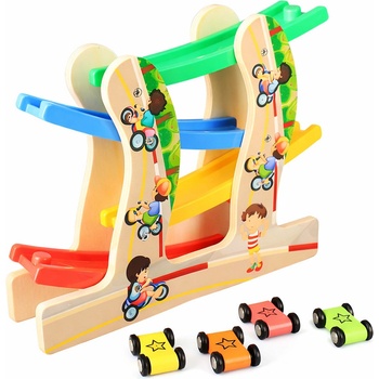 EmonaMall Детски дървени колички с път EmonaMall - Код W5754 (W5754-201319331-2002013193319)