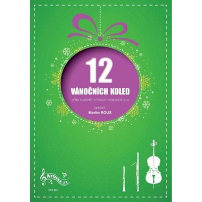 12 Vánočních koled pro klarinet a fagot/violoncello + audio online