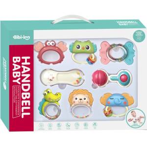 Chipolino Сет дрънкалки и гризалки Chipolino - Животни, 8 части (DRN02460881)