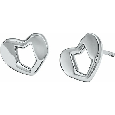 Michael Kors Srdiečkové strieborné náušnice Kors Love MKC1779040