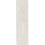 Flair Rugs Ръчно изработена вълнена пътека в цвят слонова кост 60x230 cm Zen Garden - Flair Rugs (503119381730)