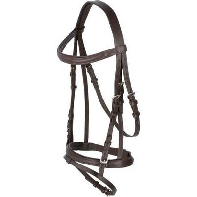 Uzdečka COVALLIERO Standard s anglickým nánosníkem hnědá – Zboží Mobilmania