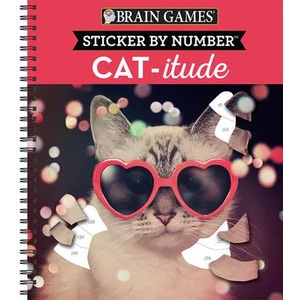 Brain Games - Sticker by Number: Cat-Itude | Brain Games, New Seasons (ISBN: 9781639380923)