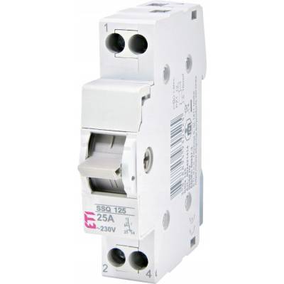 ETI TŘÍPÓLOVÝ JISTIČ SSQ 125 1P 25A 230V