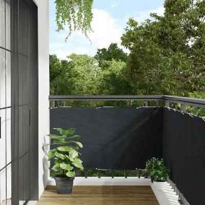 Greatstore Balkónová zástěna z oxfordské látky 75x400 cm antracitová